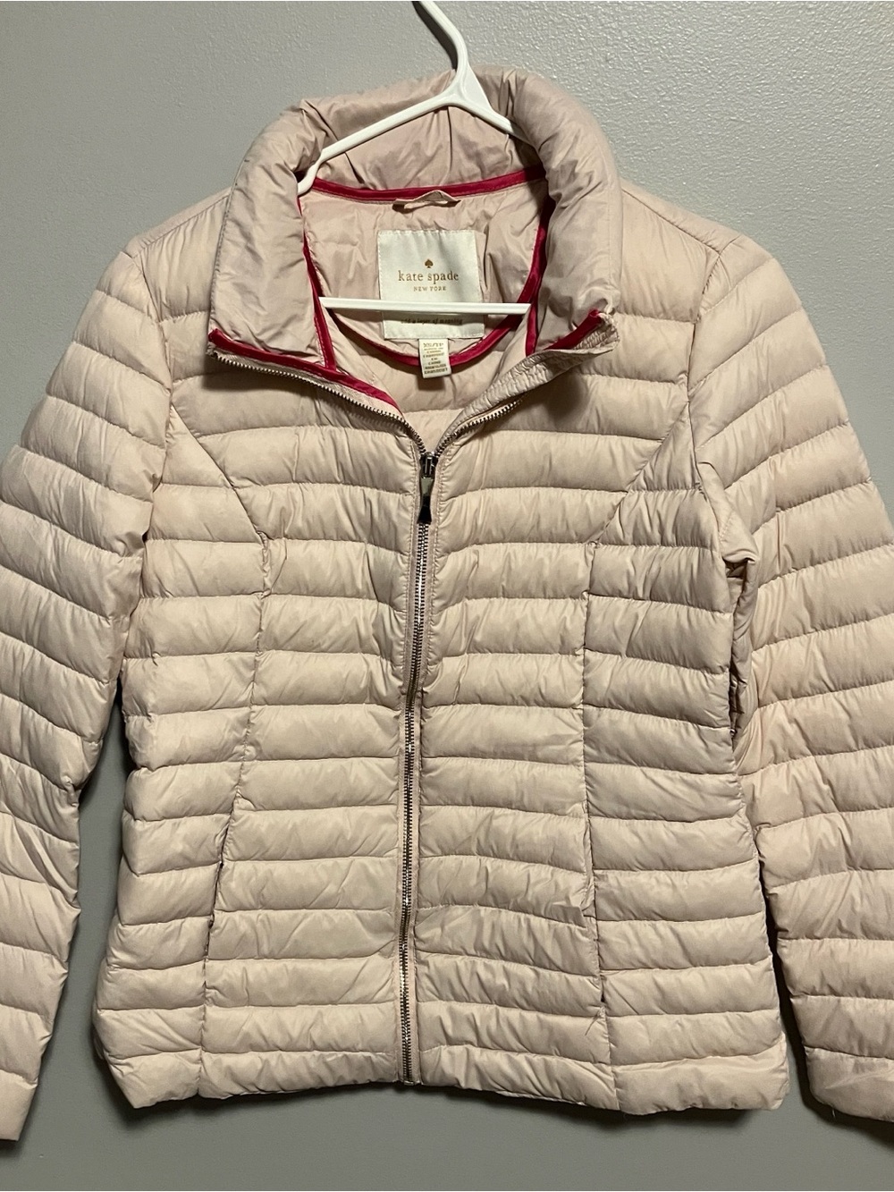 kate spade Light Pink Quilted Puffer Jacket
